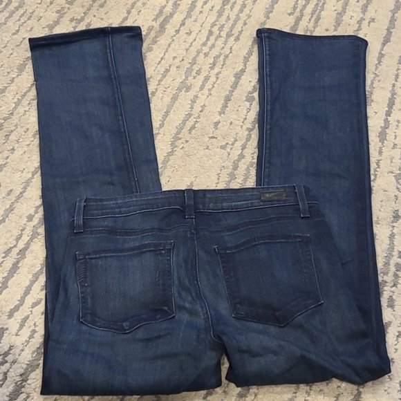 Paige Manhattan Bootcut Jeans in Clayton - Size 27 - Blue, Mid Rise, Denim - Picture 4 of 8